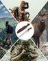 Mossy Oak 14-inch Bowie Knife - Full-tang Fixed Blade, Wood Handle Hunting Knife with Leather Sheath for Camping,