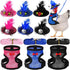 9 Pcs Chicken Harness with Leash and Hats Set, Funny Accessories for Hens, Duck, Goose, Parrot, Adjustable Training
