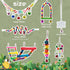 Parakeet Toys, 7 Pcs Colorful Bird Toys for Pet Bird Cage, Hammock, Swing, Chewing Toy, Mirror, Perch