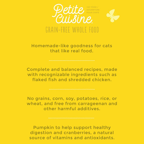 PETITE CUISINE Grain-Free Wet Cat Food, Baby Bluebell's Chicken & Pumpkin, 24 Cans, 2.8 oz
