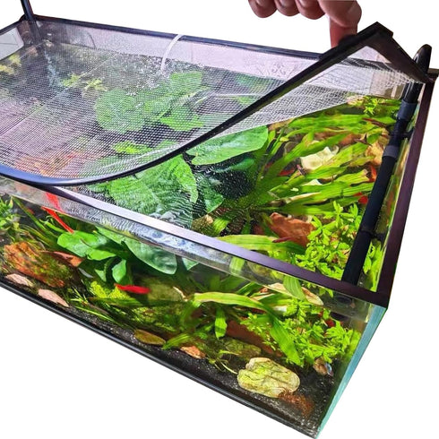 Magnetic Fish Tank Lid, Anti-Jumping Net Cover Mesh to Protect Fish from Jumping Out of Aquarium
