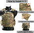 Tactical MOLLE Placard - Molle Front Flap Kit with G-Hooks and Buckles for Chest Rig and Hunting Vests
