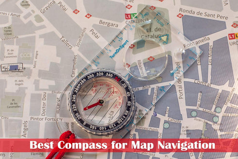 Backpacking Orienteering Compass - Hiking Compass | Advanced Scout Compass Camping and Navigation | Boy Scout Compass