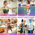 Resistance Bands, 5 Pcs Elastic Stretch Bands for Fitness, Yoga, Pilates, and Strength Training at Home