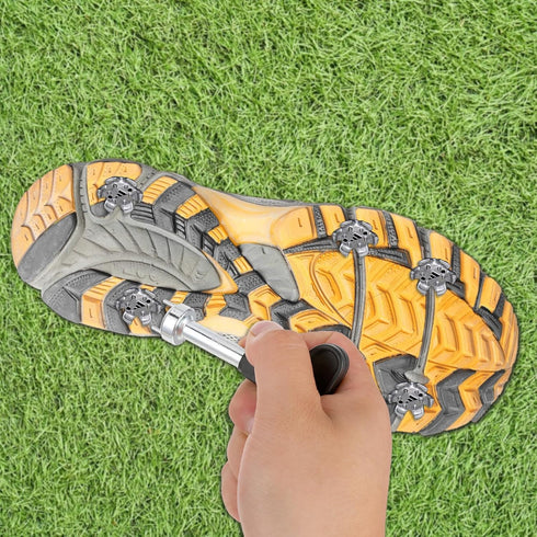 Mozeat Lens Golf Shoe Spikes Wrench Stainless Steel Multifunction Golf Shoes Cleat Wrench Adjustment Cleat Key