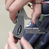 SAMSFX Fly Fishing Line Clipper Knot Tying Tool with Retractor, Hook Sharpener, Quick Knot Tool & Eye Cleaner