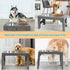 Niubya Elevated Dog Bowls with 2 Stainless Steel Bowls, Raised Bowl Adjusts to 5 Heights for Small Medium and Large Dogs