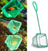 2 Pack Aquarium Fish Nets - DSSPORT 4 Inch Small Mesh Catch Nets with Plastic Handle, Pine Green