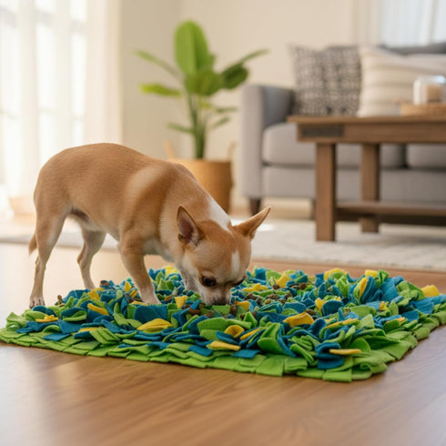 (16"*22") Snuffle Mat for Dogs, Interactive Dog Toys for Slow Feeding & Smell Training Indoor Outdoor, Enrichment Pet