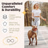 Adjustable Dog Collar for Medium & Large Dogs with Flowers Cotton Padded Pattern, Strong and Durable