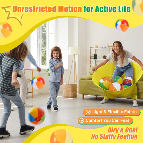 Flurose 4 Set Granny Pants Outdoor Game with Bouncy Balls, Giant Yard Toss Game for Teens & Adults, Hilarious Outdoor