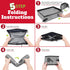SPORT PET Large Portable Pop Open Kennel - Waterproof Cat Cage with Travel Litter Collection