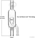 Glass Inline CO2 Atomizer Diffuser System for Aquarium Planted Tank, 13mm for 12/16mm Hose
