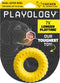 Playology Durable Dog Toys - Dual Layer Chew Ring Toy, Chicken Scented Yellow Rubber for Medium Dogs