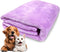 Dog Towel for Drying Dogs Large - Super Absorbent Microfiber Quick Dry Bath Grooming Towel (Purple)