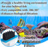 18 Sets 206/207 Threlaco Pcs Aquarium Filters Bio Sponge Compatible with Fluval Aquarium Filters Including Blue White