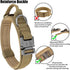 Tactical Dog Collar, Adjustable Heavy Duty Nylon with Metal Buckle and Control Handle for Small Medium Large Dogs