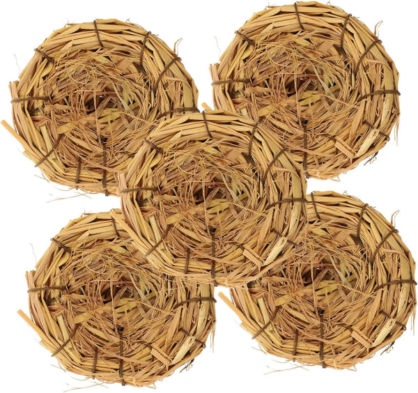 Milisten 5pcs Decorative Bird Nest Craft Easter Table Decor Parrot Nesting Cage