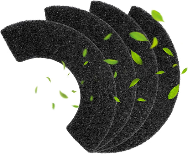 4 Pack Carbon Filters for Model 4, Cat Litter Box Replacement to Absorb Odors and Control Damp