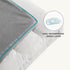 Bedsure Waterproof Dog Beds for Large Dogs, 4 inch Thick L-Crate Bed with Removable Washable Cover, Grey
