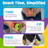 2 Brightkins Tough & Tumble Piece Watermelon Treat Dispenser - Interactive Dog Toys, Treat Dispensing Dog Toys, Slow