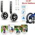 Training Wheels for Children's Bicycle, Flash Mute Wheel Stabiliser Mounted Kit for 12 14 16 18 20 Inch
