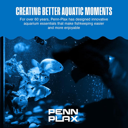 4.25 Inches Penn-Plax Therma-Temp Stainless Steel Thermometer - Accurate Aquarium Thermometer - Easy to Read - Dual