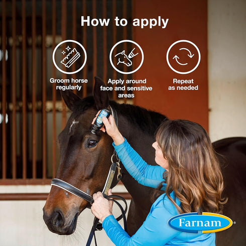 Farnam Endure Roll-On Fly Repellent for Horses, 3 Ounces, for Sensitive Areas