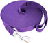 SALO Durable Nylon Training Dog Leash, 1 Inch Wide, 50ft Long for Obedience Training, Purple