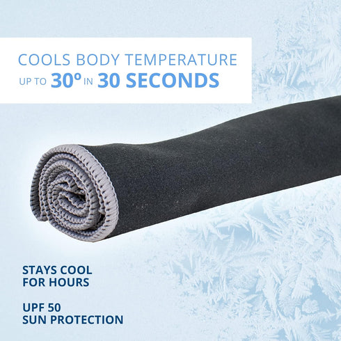FROGG TOGGS Chilly Pad Pro, Soft Microfiber Instant Cooling Towel, Machine Washable, 33”x10.5”