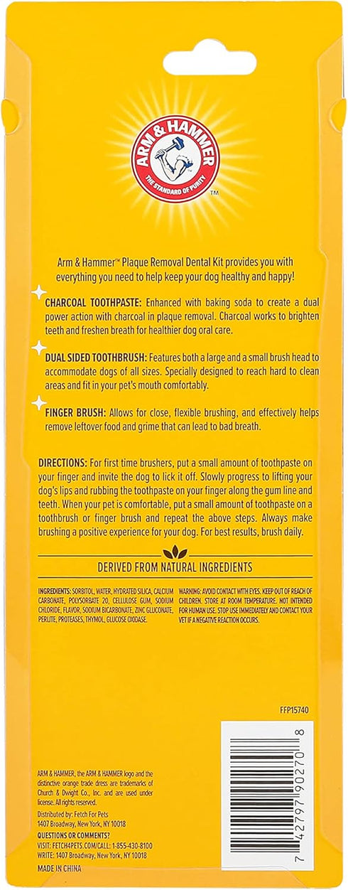 Hammer Hammer Arm & for Pets Dog Dental Care Fresh Breath Kit | Includes Arm & Baking Soda Dog Toothpaste and Dog