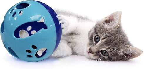 Pets First Large Size Cat Ball with Bell Toy for Cats Kittens and Other Animals - Hours of Play for Pets | Large Size