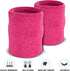 Suddora Arm Sweatbands - Absorbent and Breathable Thick Cotton Bands for Gym, Basketball, Multiuse