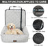 Portable Pet Car Seat for Small to Medium Dogs - Striped Booster Bed (Size M)