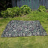 Portable Camouflage Tent Tarp, Lightweight Rainproof Shelter for Outdoor Hiking, Camping Stool (2x1.5m)