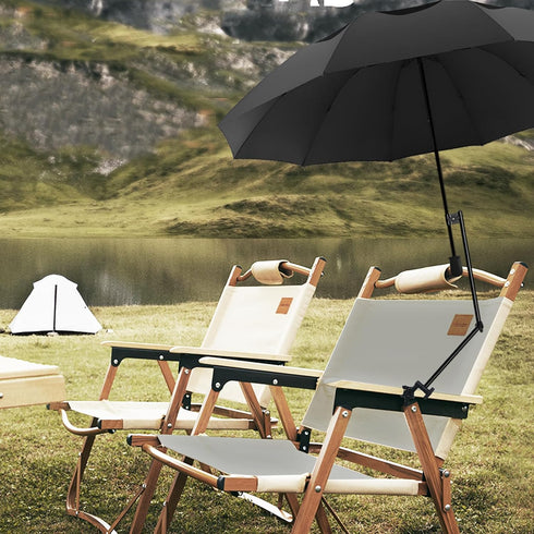 HOBVO 50+ UPF Golf Umbrella with Adjustable Universal Clamp, Portable Umbrellas for Rain, Manual Open & Close