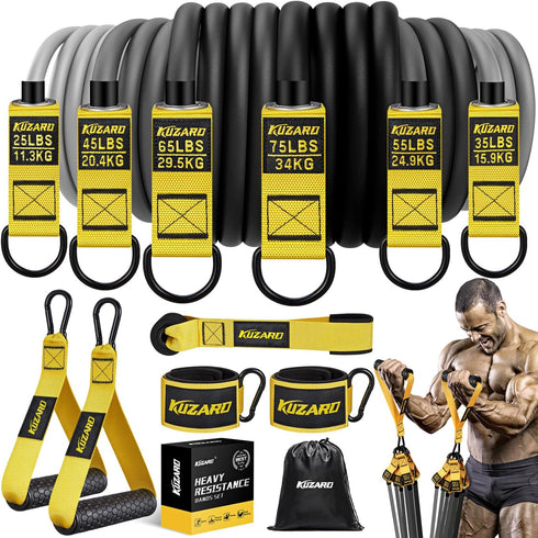 Resistance Bands for Working Out, 300lbs 360lbs Heavy Exercise Bands with Handles for Muscle Training