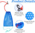Xaajooio 6 Pcs Blue Crab Trap Bait Bags with Rubber Lockers Small Crab Snare Portable Mesh Fish Trap for Crawfish
