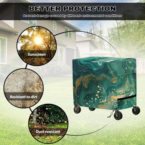 ZOUTAIRONG 80-100 Waterproof Cooler Cart Cover Durable Quart Rolling Cooler Cart Cover Outdoor Furniture Decor Covers