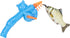 Fairly Odd Novelties Cat Fishing Pole Toy, Funny Interactive Fish Toy for Cats, Kittens, and Small Pets, Multi-Colored