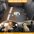 420 lbs Hard Bottom Dog Seat Cover, Dog Car Seat Cover for Back Seat with Tablet Holder and Foldable Food Tray