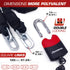 RADIKAL RK4120 Motorcycle Chain Lock, Cemented Steel, 3.93ft Long, High Security Padlock