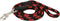 Dogs My Love 6ft Long Braided Rope Dog Leash, Red with Black, Large (1/2" Diam)