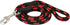 Dogs My Love 6ft Long Braided Rope Dog Leash, Red with Black, Large (1/2" Diam)
