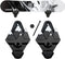 Snowboard Wall Mount with Hooks - Universal Design Snowboard Rack, Space Saver Wall Art (Black & White)