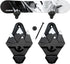 Snowboard Wall Mount with Hooks - Universal Design Snowboard Rack, Space Saver Wall Art (Black & White)