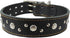 Thick Genuine Leather Studded Dog Collar 2" Wide Black for 19"-22" Neck, Fits Retriever, Doberman, Rottweiler, Pit Bull