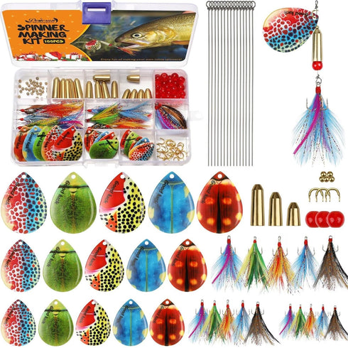 Dovesun Fishing Lure Making Kit DIY Spinner Making Kit, Inline Spinner Baits