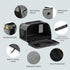 17.5x11x11 Lesure Cat Dog Carrier Airline Approved - Dog Carrier for Small Dogs Collapsible Soft Side TSA Approved