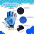 Dog Bath Gloves - Silicone Hair Removal Mittens for Dogs and Cats, Flexible Comfortable Adjustable Strap for All Hair